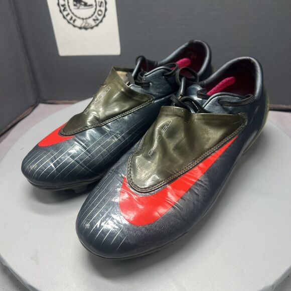 Nike Mercurial Vapor IV FG C Ronaldo Green Red Men Size 7.5 Preowned Vintge RARE main image 10